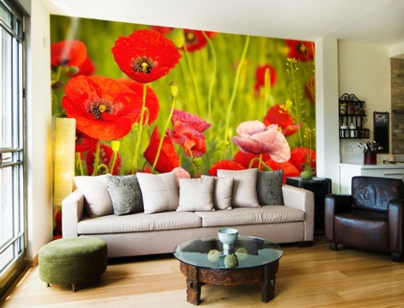 Fotomural Amapolas Personalizable FFL008